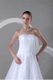 Organza Strapless Short Dress