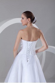 Organza Strapless Short Dress