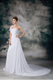 Chiffon One Shoulder A Line Gown