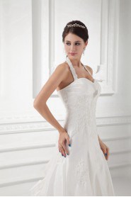 Taffeta Sweetheart A Line Gown with Embroidery