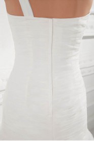 Organza One Shoulder A Line Gown