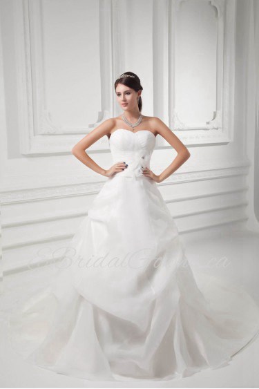 Organza Sweetheart A Line Gown