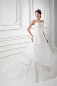 Organza Sweetheart A Line Gown