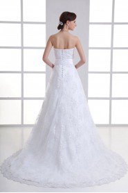 Organza Sweetheart A Line Gown