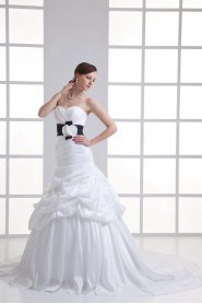 Taffeta Sweetheart A Line Gown with Sash