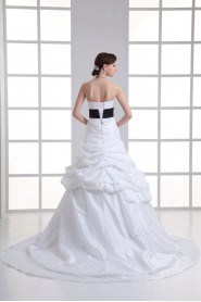 Taffeta Sweetheart A Line Gown with Sash