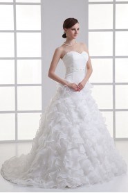 Organza Sweetheart A Line Gown with Sash