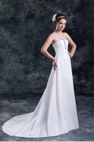 Taffeta Sweetheart A Line Gown with Embroidery