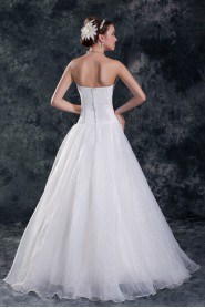 Organza Sweetheart A Line Gown