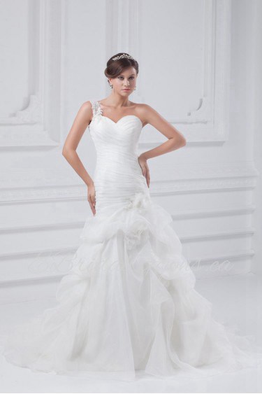 Organza Sweetheart A Line Gown