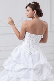 Taffeta Sweetheart A Line Gown with Embroidery