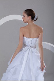 Organza Sweetheart A Line Gown with Embroidery