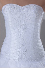 Organza Sweetheart A Line Gown with Embroidery