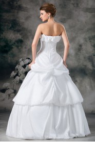 Taffeta Strapless A Line Gown