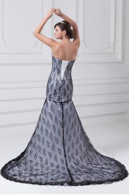 Strapless Mermaid Lace Gown