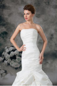 Taffeta Strapless Mermaid Gown