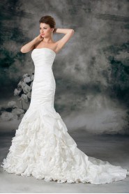 Taffeta Strapless Mermaid Gown