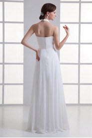 Chiffon Halter Column Gown