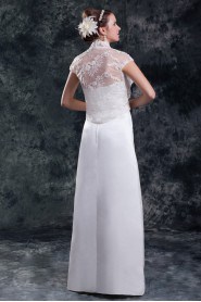 Satin Strapless Column Gown with Sash