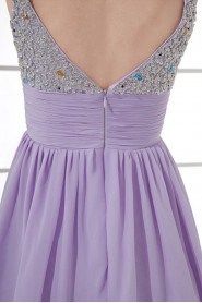 Chiffon Sweetheart Short Dress with Sequins