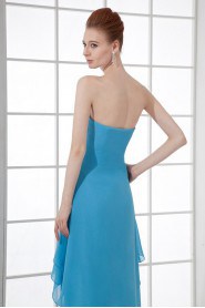 Chiffon V Neckline Column Dress