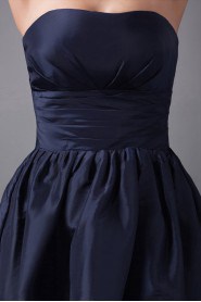 Taffeta Strapless Short Dress