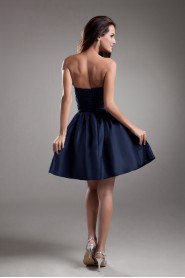 Taffeta Strapless Short Dress