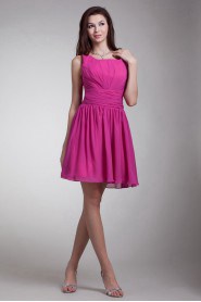 Chiffon Square Short Dress