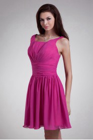 Chiffon Square Short Dress