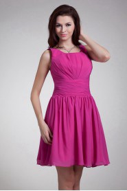 Chiffon Square Short Dress