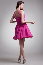 Chiffon Square Short Dress