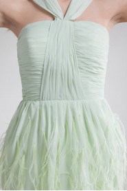 Chiffon Straps Short Dress