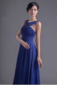 Chiffon Jewel A Line Dress with Sash