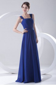 Chiffon Strapless Floor Length Dress