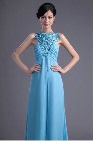 Chiffon Jewel Column Dress