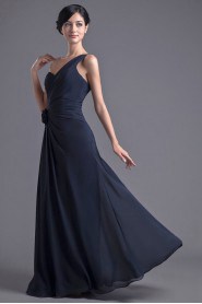 Chiffon One Shoulder Column Dress