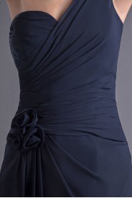 Chiffon One Shoulder Column Dress