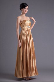 Satin Strapless Empire Dress