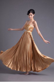 Satin Strapless Empire Dress