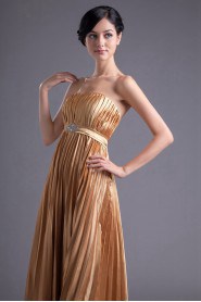 Satin Strapless Empire Dress