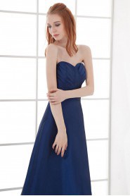 Taffeta Sweetheart A Line Dress with Sash