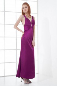 Satin Sweetheart Sheath Dress with Sequins