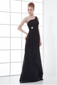 Chiffon Asymmetrical Sheath Dress