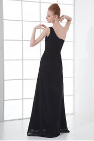 Chiffon Asymmetrical Sheath Dress