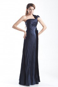 Satin One Shoulder Column Dress