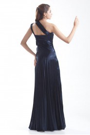 Satin One Shoulder Column Dress