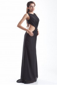 Chiffon Jewel Column Dress