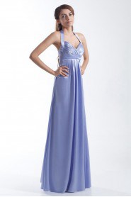 Satin Halter Empire Dress