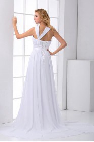 Chiffon Sweetheart Dress with Sash