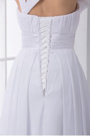 Chiffon Sweetheart Dress with Sash